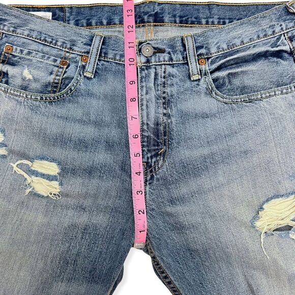 Levi's Distressed 569 Loose Straight Fit Jeans - Picture 6 of 13